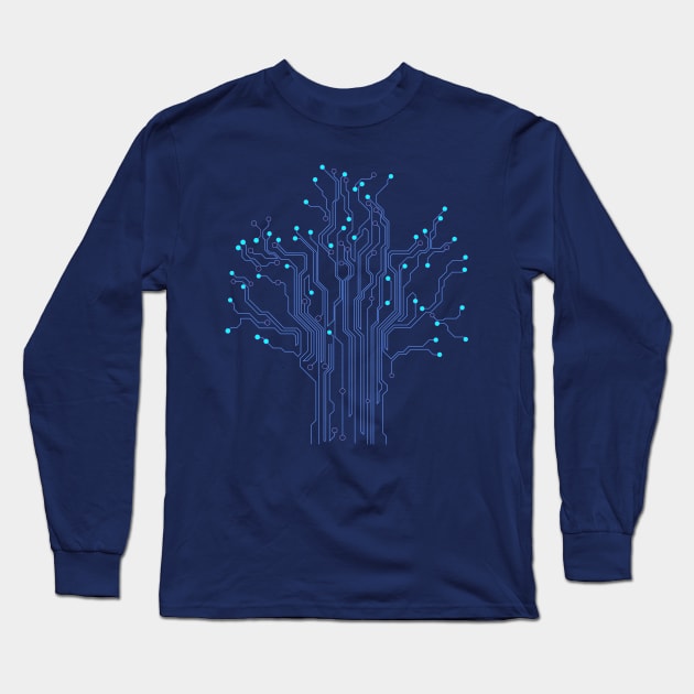 Technology Tree Long Sleeve T-Shirt by pilipsjanuariusDesign
